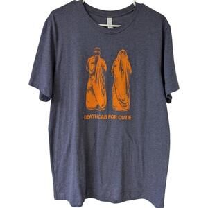 Death Cab For Cutie Clergy Band T-Shirt L Blue Band Indie Rock Alternative Emo